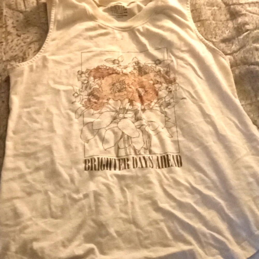 A shirt with flowers on it.